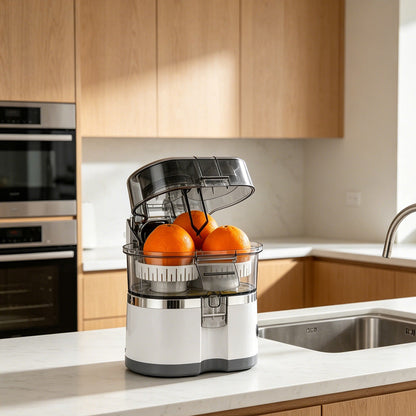 🍹🔥 50% KORTING ⏰ Automatische citruspers met twee uitlopen – vers sap in enkele seconden 🍊✨