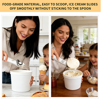 🥄 NU 55% KORTING! ⚡ Elektrische, zelfsmeltende ijsschep – Wordt direct warm, schept soepel en is perfect voor moeiteloos dessertgenot 🍦