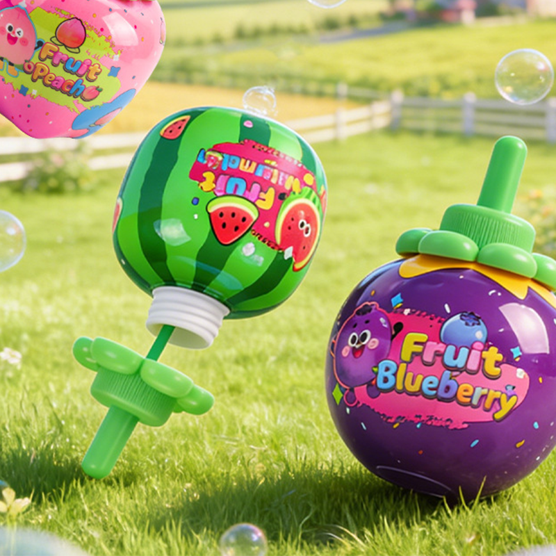 Bubbelspeelgoed voor buiten met fruitmotief