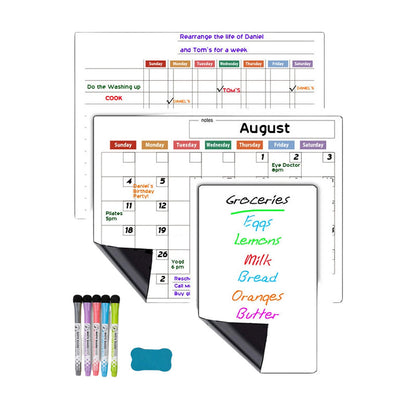 🌈Magnetische kalenderbord met uitwisbare markers