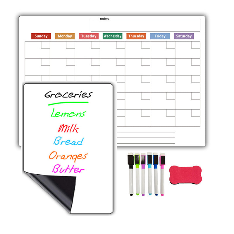 🌈Magnetische kalenderbord met uitwisbare markers