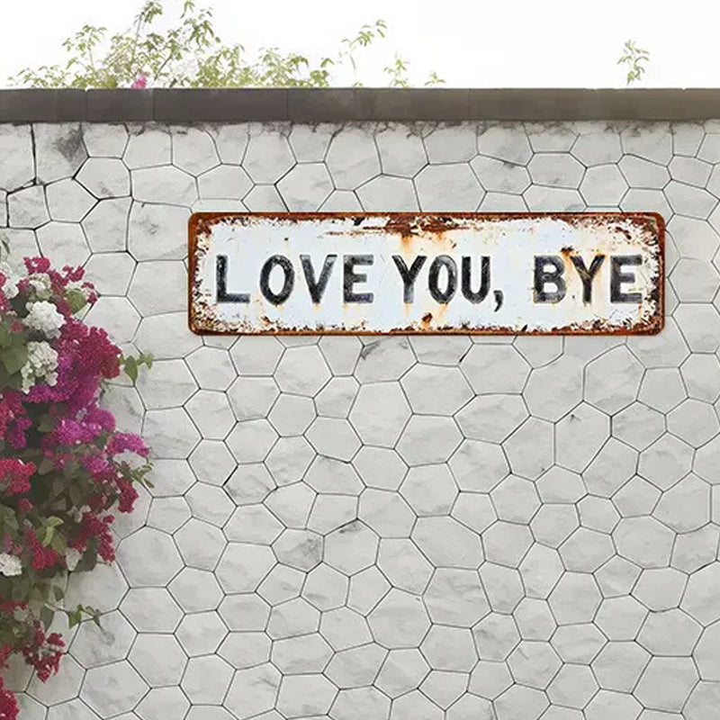 🏠 Weerbestendig metalen decoratief bord | Roestvrij • Kleurvast • Voor binnen en buiten