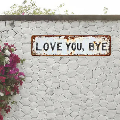 🏠 Weerbestendig metalen decoratief bord | Roestvrij • Kleurvast • Voor binnen en buiten
