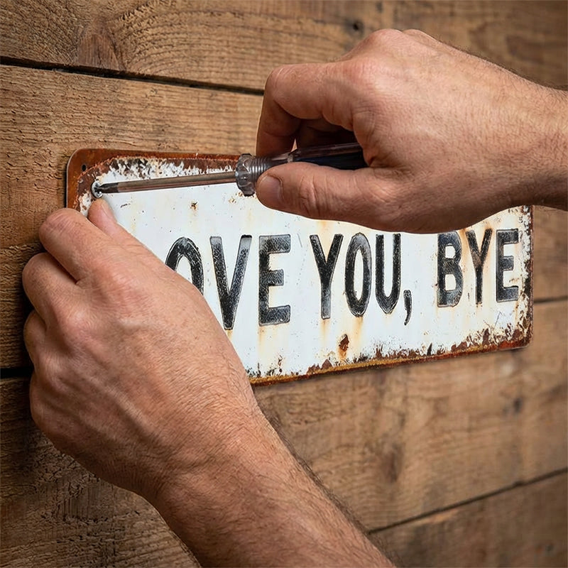 🏠 Weerbestendig metalen decoratief bord | Roestvrij • Kleurvast • Voor binnen en buiten