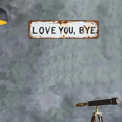 🏠 Weerbestendig metalen decoratief bord | Roestvrij • Kleurvast • Voor binnen en buiten