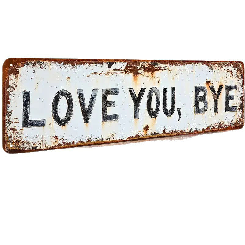 🏠 Weerbestendig metalen decoratief bord | Roestvrij • Kleurvast • Voor binnen en buiten
