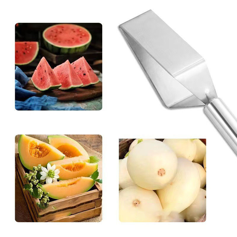 🍉 Multifunctionele meloensnijder voor driehoekige stukken | Snijdt perfecte partjes • Eenvoudig in gebruik