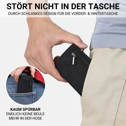 🌞Fris De Lente In Met 50% Korting!💳Slim Wallet met RFID-Bescherming - Pop-up Pasjeshouder & Muntvak - Compact Design - Hoogwaardig Kunstleer & Aluminium
