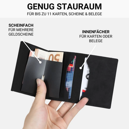 🌞Fris De Lente In Met 50% Korting!💳Slim Wallet met RFID-Bescherming - Pop-up Pasjeshouder & Muntvak - Compact Design - Hoogwaardig Kunstleer & Aluminium