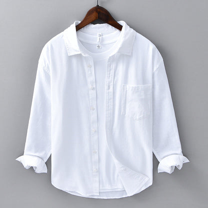 👕 Heren casual ademend shirt met lange mouwen | Zachte stof • De hele dag comfortabel