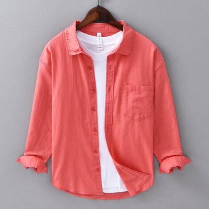 👕 Heren casual ademend shirt met lange mouwen | Zachte stof • De hele dag comfortabel