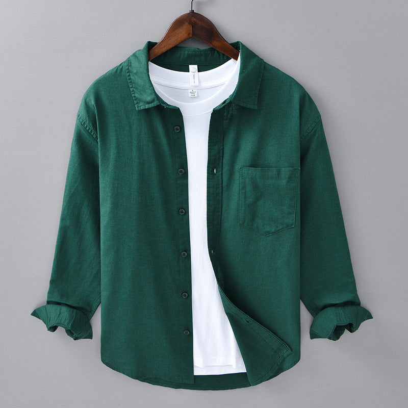 👕 Heren casual ademend shirt met lange mouwen | Zachte stof • De hele dag comfortabel