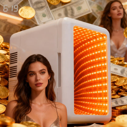 🧊 Kleine koelkast met dimbare ledverlichting | Compact • Energiezuinig • Stil