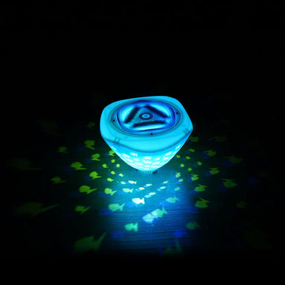 🔮 Drijvende LED-visprojector • Zwembadverlichting | **8 kleuren • 4 standen • Oplaadbaar