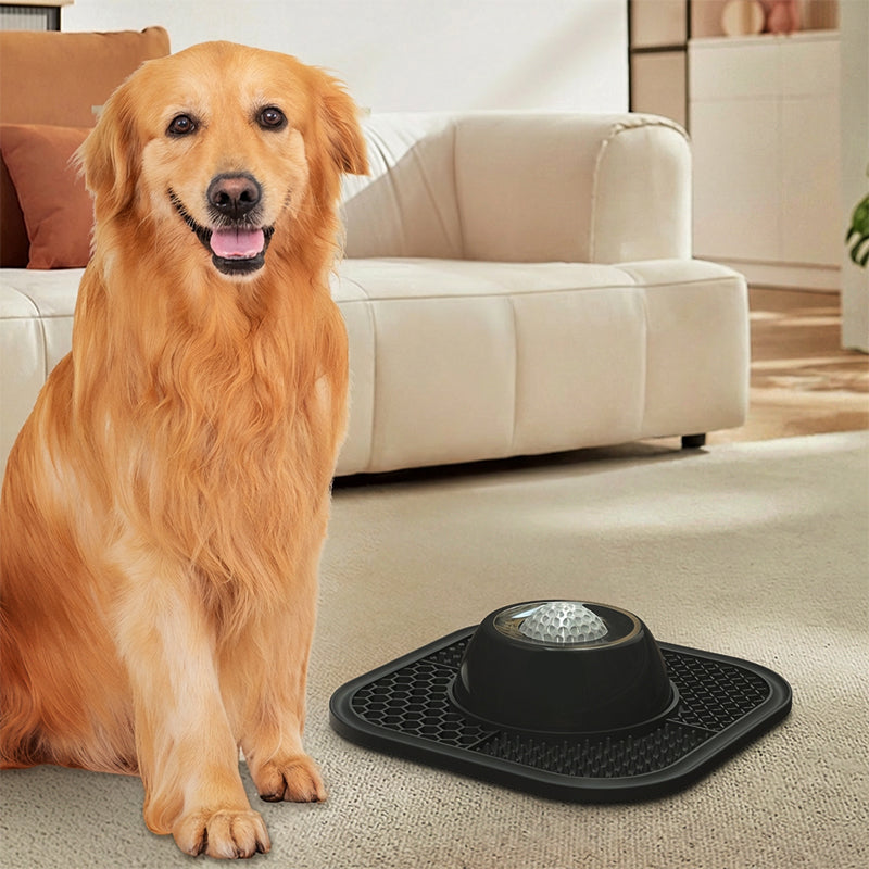 🐶 2-in-1 hondenvoerbak met likmat | Voorkomt maagtorsie • Vertraagt het eten tot 10 keer