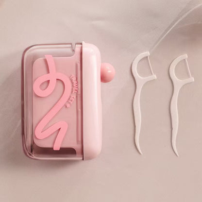 💥50% KORTING🦷 Automatische Uitklapbare Tandzijde Dispenser Navulbaar Hygiënisch