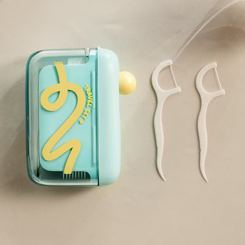 💥50% KORTING🦷 Automatische Uitklapbare Tandzijde Dispenser Navulbaar Hygiënisch