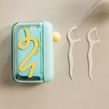 💥50% KORTING🦷 Automatische Uitklapbare Tandzijde Dispenser Navulbaar Hygiënisch