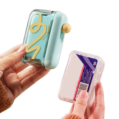 💥50% KORTING🦷 Automatische Uitklapbare Tandzijde Dispenser Navulbaar Hygiënisch