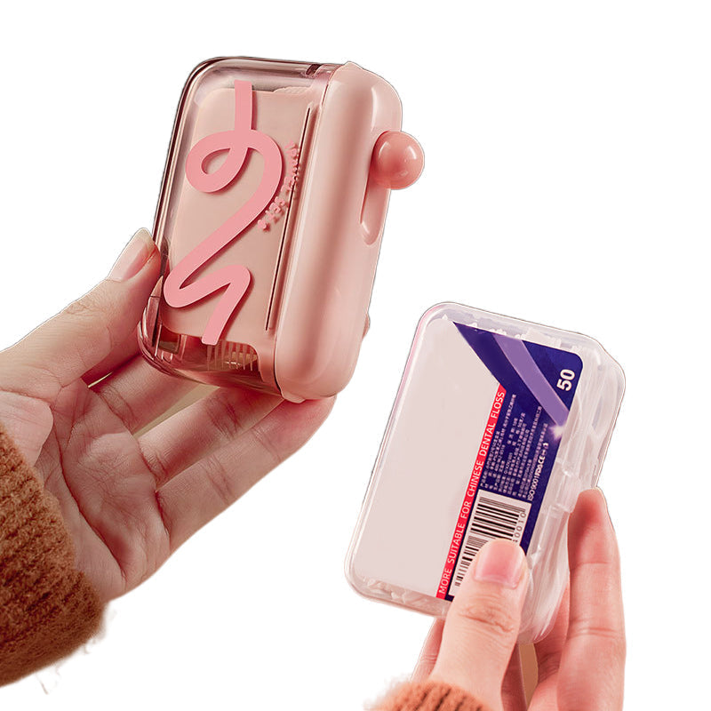 💥50% KORTING🦷 Automatische Uitklapbare Tandzijde Dispenser Navulbaar Hygiënisch