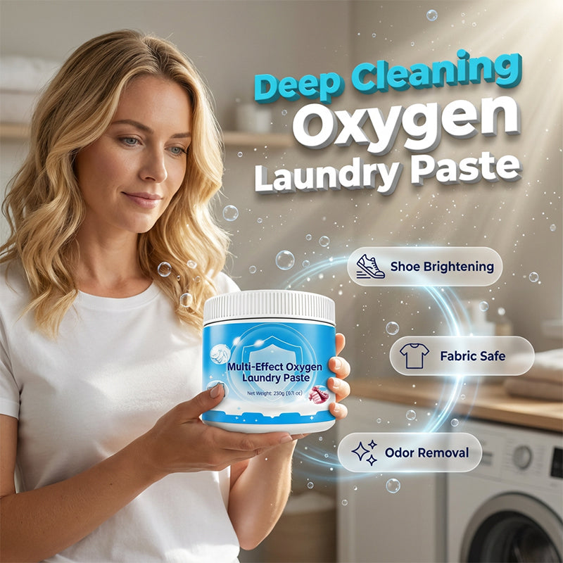 ⚡ Laat hardnekkige vlekken in 1 stap verdwijnen – Multi-Effect Oxygen Laundry Paste🌟