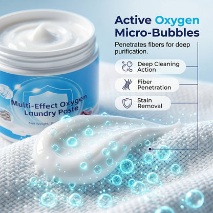 ⚡ Laat hardnekkige vlekken in 1 stap verdwijnen – Multi-Effect Oxygen Laundry Paste🌟