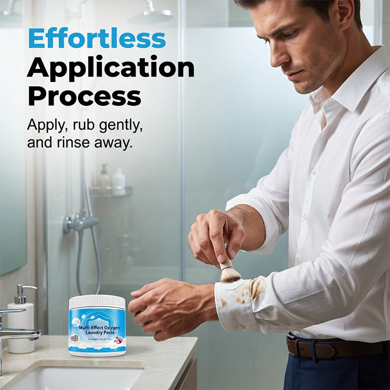 ⚡ Laat hardnekkige vlekken in 1 stap verdwijnen – Multi-Effect Oxygen Laundry Paste🌟