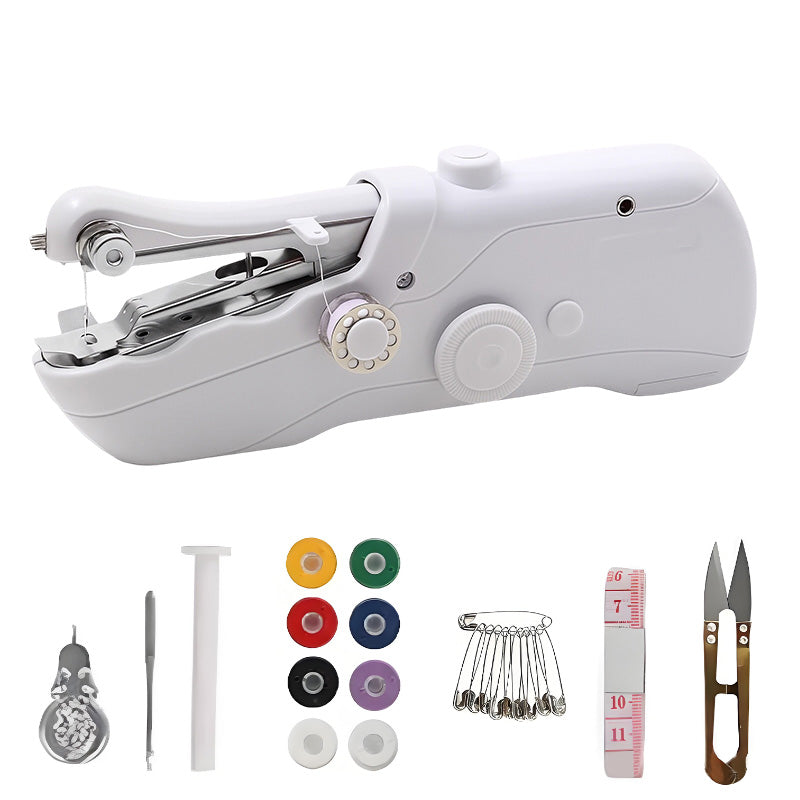 🔥50% KORTING🧵 Mini Elektrische Naaimachine | Draadloos & Lichtgewicht Complete Set voor Snelle Reparaties en DIY