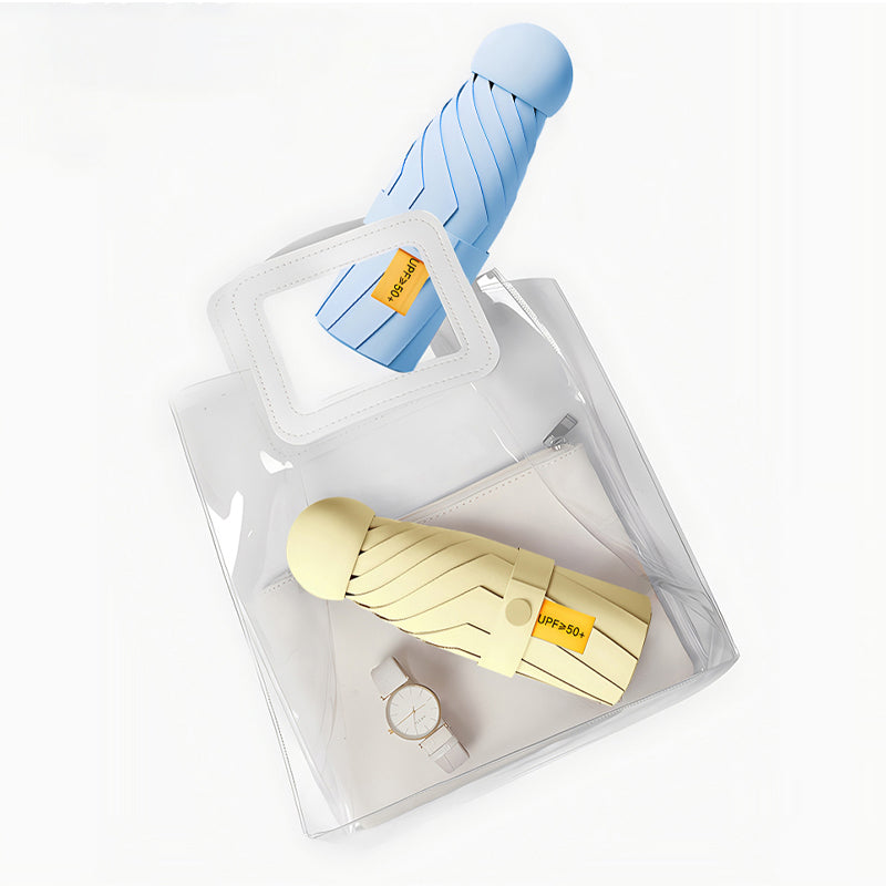 ☂️Tweedoelige draagbare capsuleparaplu
