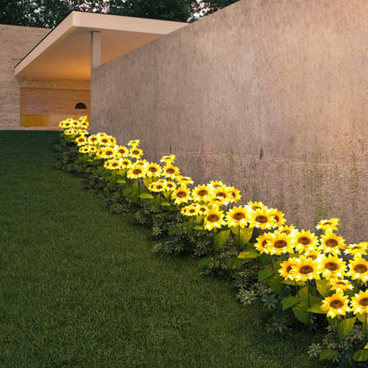 🌻50% korting 🔥 - Waterdichte zonnebloemzonne-tuinpaallampen