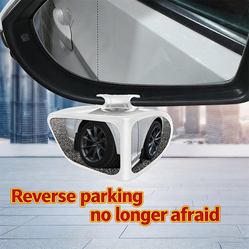 🔥50% KORTING! 🚗 Dubbele Lens Dode Hoek Spiegel | 360° Verstelbaar Universeel Plakspiegel