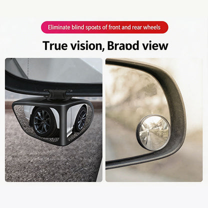 🔥50% KORTING! 🚗 Dubbele Lens Dode Hoek Spiegel | 360° Verstelbaar Universeel Plakspiegel