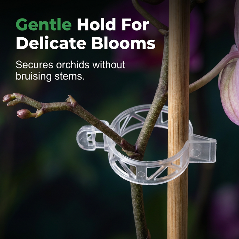 🌞Fris De Lente In Met 50% Korting!🌻100-delige Snelklem Plantenclips - Onzichtbare Plantensteun voor Tomaten, Komkommers & Klimplanten - Geventileerd & UV-Bestendig
