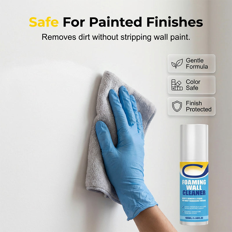 🌞Fris De Lente In Met 50% Korting!🧼Magische Muurreiniger Schuim - Direct Vlekken & Krassen Verwijderen - Veilig voor Verf - Druipt Niet - Voor Muren, Deuren & Plinten - 100% Effectief