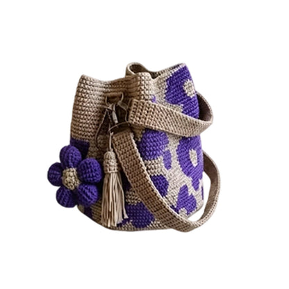 🧶2026 Nieuw binnen 50% KORTING👜Gehaakte Bloemen Bucketbag voor Dames – Ruim & Stijlvol 🧶