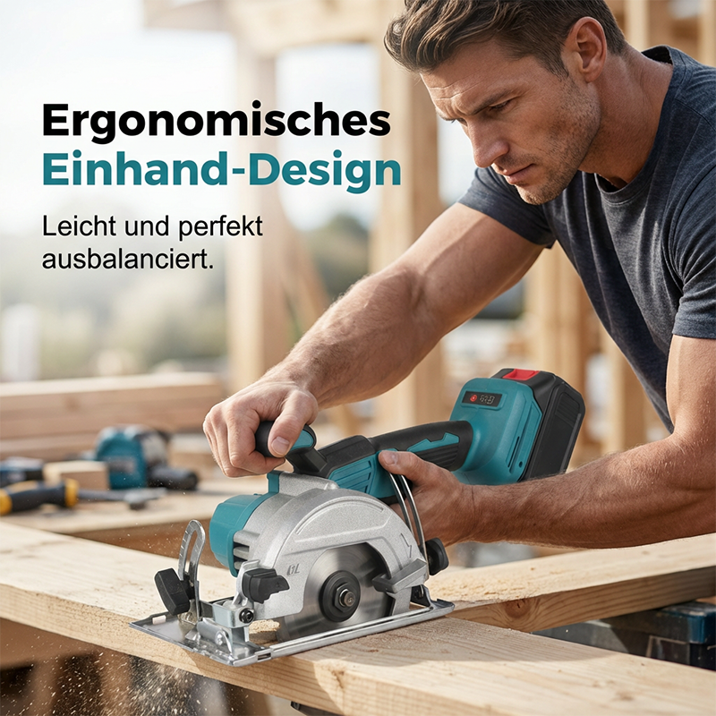 ⚡50% KORTING🛠️Hogesnelheids-accucirkelzaag met borstelloze motor – Krachtig, draadloos & precisie