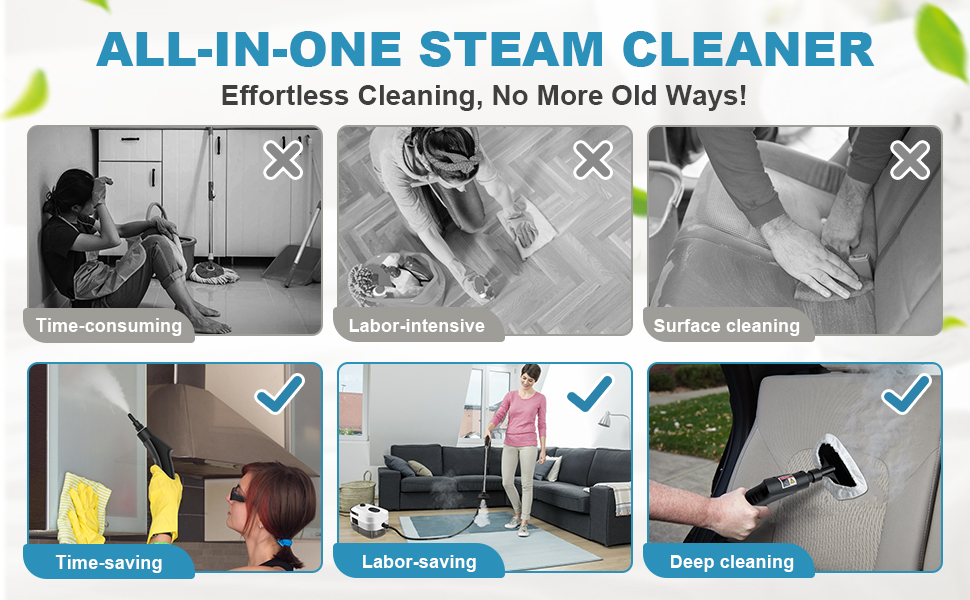 💥 50% KORTING! 🧼 Handstoomreiniger – Reinigen zonder chemicaliën, veelzijdig en effectief tegen vet, kalk en bacteriën – perfect voor keuken, badkamer en voegen 🔥