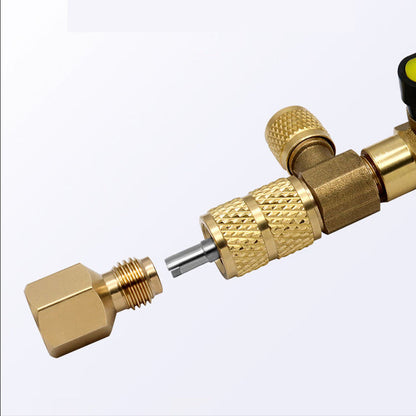 ✨ 50% KORTING 🔥 Professioneel AC Klepkern Verwijderingsgereedschap Uitgerust Met SAE 1/4 en 5/16 Poort