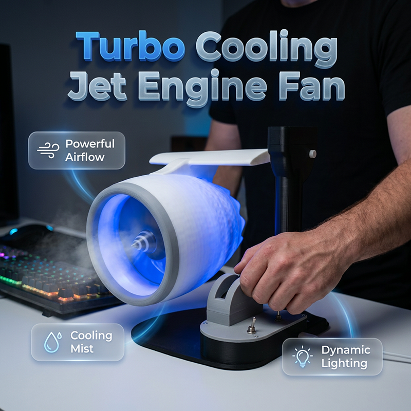 ✈️50% KORTING💥💨 Turbo Koelventilator LED Sfeerluchtkoeler
