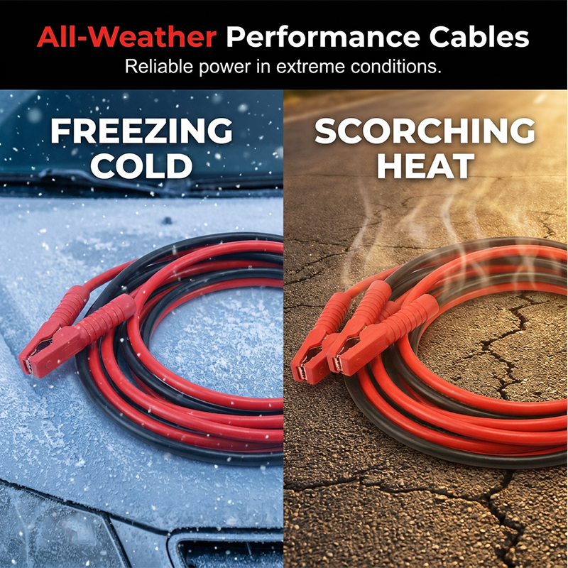 🌞Fris De Lente In Met 50% Korting!🚗⚡ 2000A Anti-klit Startkabels  Zware Startkabels Voor Auto Met Opbergtas