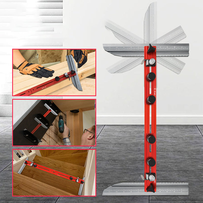 ☀️ Zomer aanbieding is hier! Mis het niet!📏 Verstelbare Trap Treden Mal Meetgereedschap Van Aluminiumlegering📏