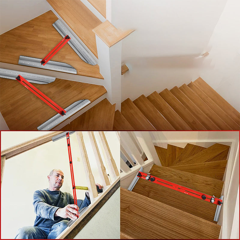 ☀️ Zomer aanbieding is hier! Mis het niet!📏 Verstelbare Trap Treden Mal Meetgereedschap Van Aluminiumlegering📏