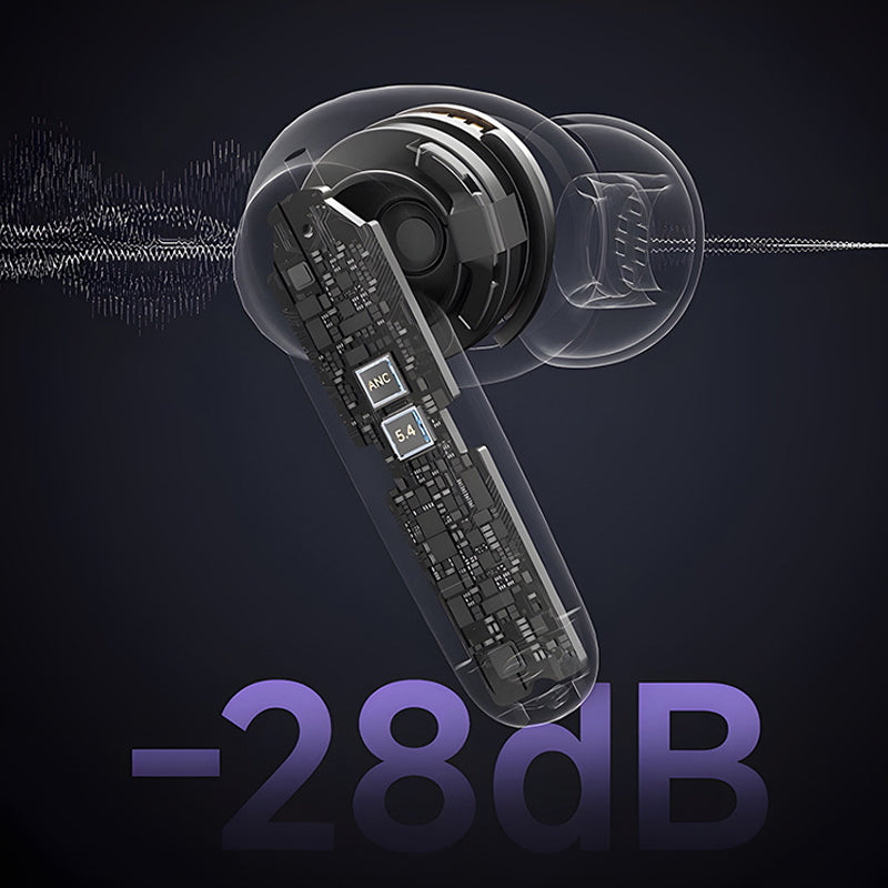 💥50% KORTING🎧 ENC Dubbele Ruisonderdrukking Bluetooth Oordopjes 5.4 | Ergonomisch, HD Gesprekken, HiFi Geluid, 24 Uur Batterijduur