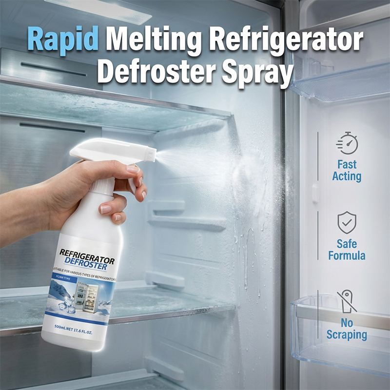 🥳UITVERKOOP 2026🥳💞MEER DAN 50.000 VERKOCHT!❄️ Snelle ontdooispray voor de koelkast – Smelt ijs direct, zonder te schrapen. Voedselveilig, gemakkelijk te verstuiven. Bespaar tijd en energie. 🧊✨