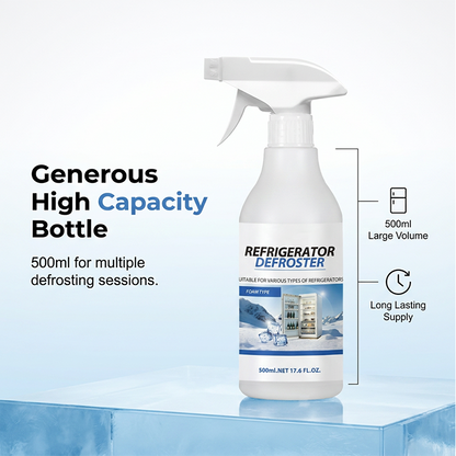 🥳UITVERKOOP 2026🥳💞MEER DAN 50.000 VERKOCHT!❄️ Snelle ontdooispray voor de koelkast – Smelt ijs direct, zonder te schrapen. Voedselveilig, gemakkelijk te verstuiven. Bespaar tijd en energie. 🧊✨