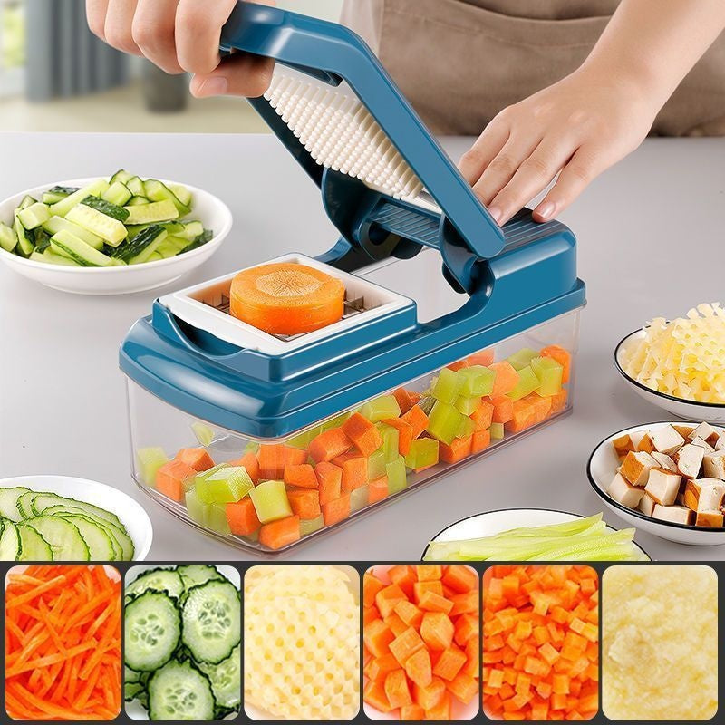 💥50% KORTING🥕 Multifunctionele Groentesnijder - Snijden, Raspen, Versnipperen