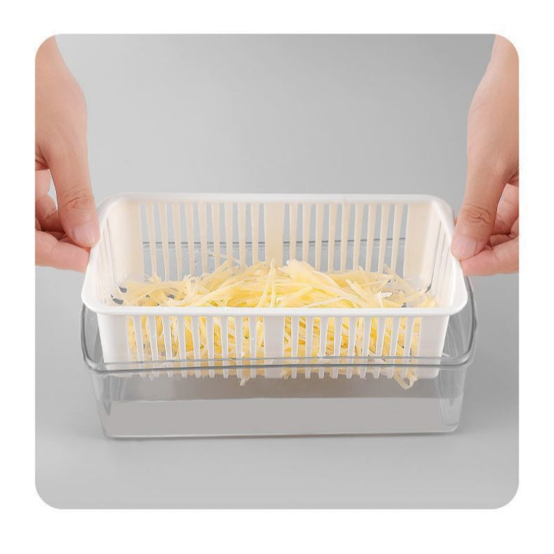 💥50% KORTING🥕 Multifunctionele Groentesnijder - Snijden, Raspen, Versnipperen