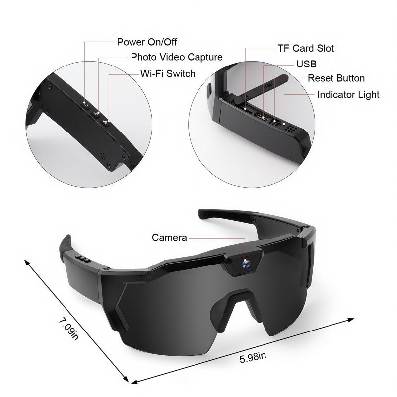 🎁 UITVERKOOP 50% KORTING 🔥 Outdoor Fiets Camera Bril