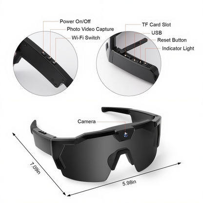 🎁 UITVERKOOP 50% KORTING 🔥 Outdoor Fiets Camera Bril