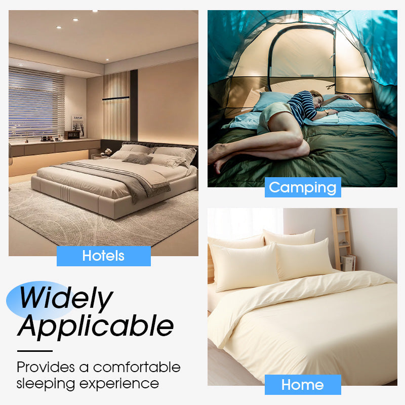 💥50% KORTING🛏️ 4-Delig Effen Beddengoed Set - Zacht Ademend Diepe Zakken